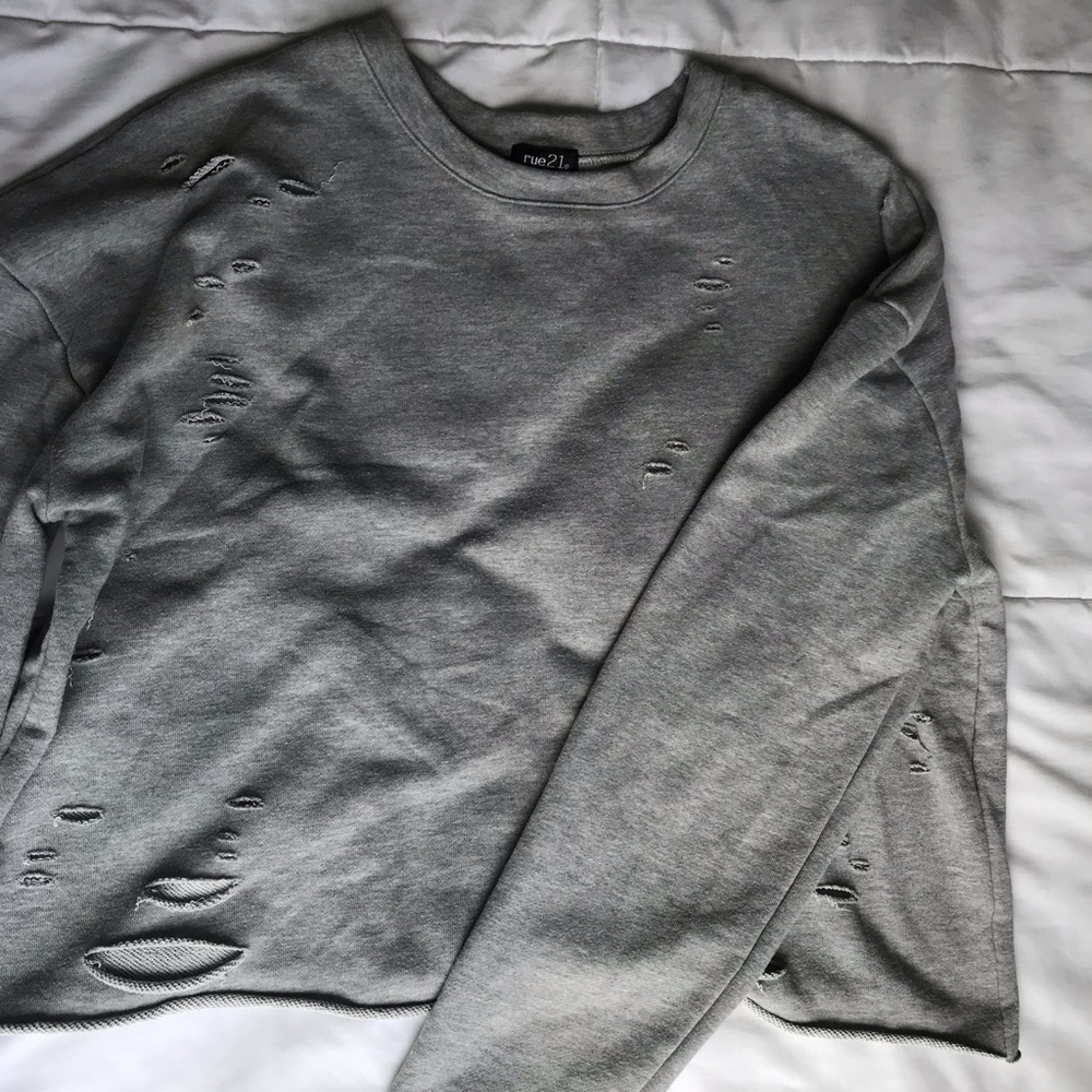 Rue 21 cropped sweatshirt